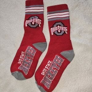 Ohio State Red Crew Athletic Socks - Buckeyes